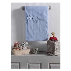 Плед хлопок/велюр серии "Rabbitto", 75% хлопок, 25% полиэстер, размер 80*90 см (Blue) Kidboo