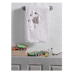 Плед велсофт "CUTE BEAR", 100% полиэстер, размер 80*120 см (pink) Kidboo