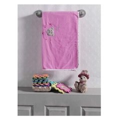 Плед флисовый "Cute Bear", 100% полиэстер, размер 80*120 см (pink) Kidboo