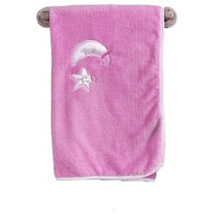 Плед Kidboo хлопок/велюр серии "Teddy Boo" 80*90 см (Pink)