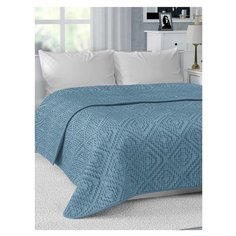 Покрывало DeНАСТИЯ Пиксель, двустороннее, 240х240 см, синий