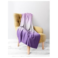 Плед LUCKY Градиент 200х220см 100%пэ, фиолетовый/лиловый