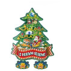 Н.г.бум.панно елка 40х32см Snowmen