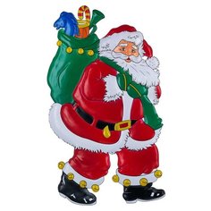 Н.г.панно дед мороз с лошадкой в мешке 68х42 Snowmen