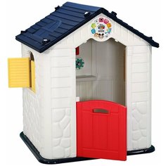 Детский игровой комплекс Haenim Toy HN-706 для дома и улицы: игровой домик, бизиборд (Navy+White) (производитель Южная Корея)