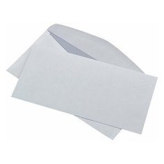 Конверты E65 (110х220 мм), клей, 80 г/м2, КОМПЛЕКТ 1000 шт., клапан автомат, внутренняя запечатка, 112192, 1151 Курт