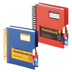 Блокнот МАЛЫЙ ФОРМАТ (144х145 мм) А6, 200 л., спираль, обложка пластик, разделители, клетка, Альт, "ULTIMATE", 3-200-374