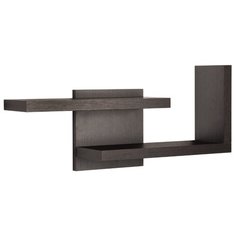 Настенная полка Том Полкер Параллель 01 темно-коричневая