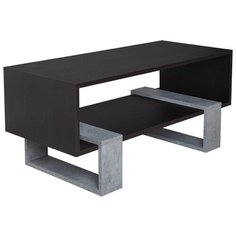 Журнальный столик Том Полкер "Карлос" серый, темно-коричневый