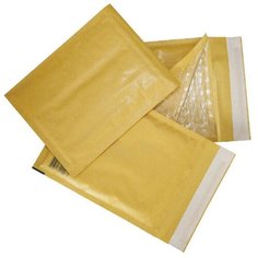 Конверт-пакеты с прослойкой из пузырчатой пленки (250х350 мм), крафт-бумага, отрывная полоса, КОМПЛЕКТ 10 шт., G/4-G.10 Курт