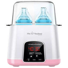 Подогреватель-стерилизатор Mr.Techno Baby Smile, белый с розовым