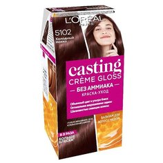 LOreal Paris Casting Creme Gloss стойкая краска-уход для волос, 5102 Холодный мокко
