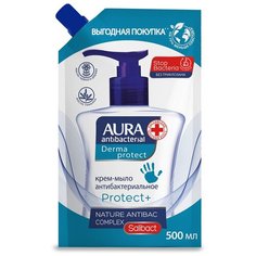 Крем-мыло Aura Derma Protect Антибактериальное с маслом чайного дерева и тимьяном, 500 мл
