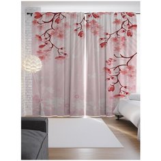 Портьеры JoyArty Райские перемены на ленте 265 см (p-12197)