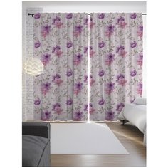 Портьеры JoyArty Райские цветочные поля на ленте 265 см (p-16266)