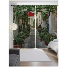 Портьеры JoyArty Ступеньки в саду на ленте 265 см (p-17255)