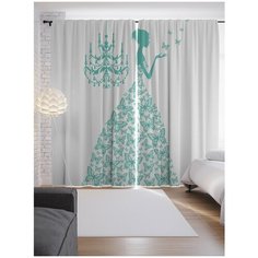Портьеры JoyArty Весенний полет на ленте 265 см (p-23553)