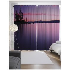 Портьеры JoyArty Речной покой на ленте 265 см (p-18429)