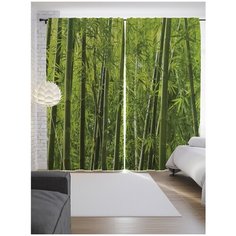 Портьеры JoyArty Плотный бамбук на ленте 265 см (p-13719)