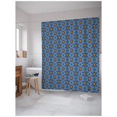 Штора для ванной JoyArty Винсент Ван Гог 180x200 синий