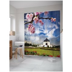 Штора для ванной JoyArty Городской храм 180х200 (sc-3385)