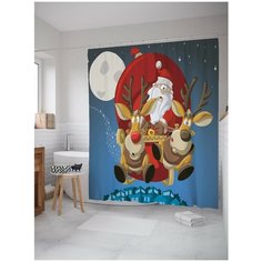 Штора для ванной JoyArty Волшебные сани 180х200 (sc-78661)