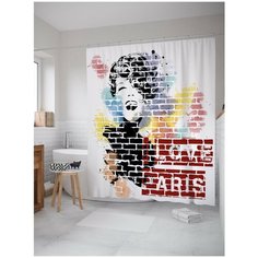 Штора для ванной JoyArty Парижское граффити 180х200 (sc-21040)