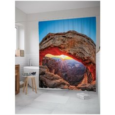 Штора для ванной JoyArty Закат с горы 180х200 (sc-10893)