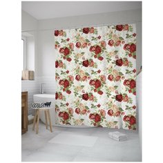 Штора для ванной JoyArty Цветочные узоры 180х200 (sc-12331)