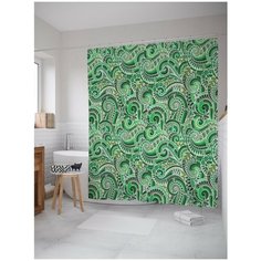 Штора для ванной JoyArty Чудесные завитки 180х200 (sc-12192)