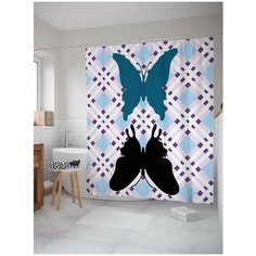 Штора для ванной JoyArty Тень бабочек 180х200 (sc-5231)