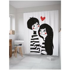 Штора для ванной JoyArty Да пребудет любовь! 180х200 (sc-91975)