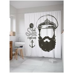 Штора для ванной JoyArty Клуб морского капитана 180х200 (sc-15945)