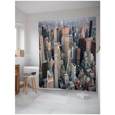 Штора для ванной JoyArty Городские высоты 180х200 (sc-29819)