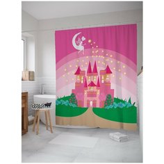 Штора для ванной JoyArty Фея и волшебный дождь 180х200 (sc-19098)