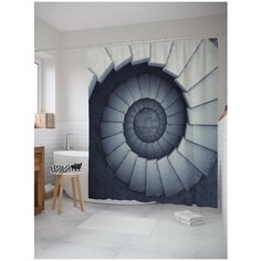 Штора для ванной JoyArty Бесконечная лестница 180х200 (sc-22217)