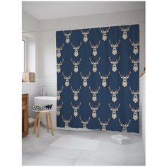 Штора для ванной JoyArty Олени в минимализме 180х200 (sc-50112)