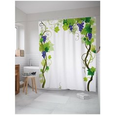 Штора для ванной JoyArty Виноградное украшение 180х200 (sc-21589)
