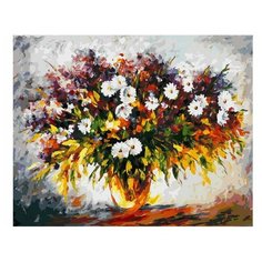 Белоснежка Картина по номерам "Сирень и ромашки" 40х50 см (025-AB)