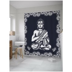 Штора для ванной JoyArty Медитация будды 180х200 (sc-10031)