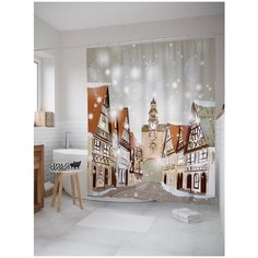 Штора для ванной JoyArty Город ждет праздник 180х200 (sc-5752)