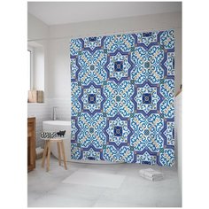 Штора для ванной JoyArty Собранный узор 180х200 (sc-17011)