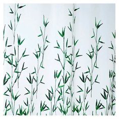 Штора для ванной RIDDER Bambus 180х200 белый/зеленый
