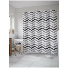 Штора для ванной JoyArty Классические зигзаги 180х200 (sc-10734)