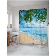Штора для ванной JoyArty Теплый пляж 180х200 (sc-12480)
