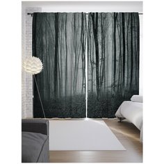 Портьеры JoyArty Невообразимый лес на ленте 265 см (p-18112)