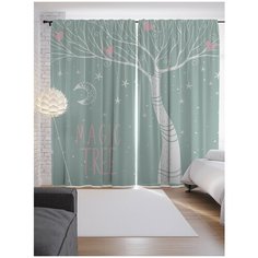 Портьеры JoyArty Дерево волшебства на ленте 265 см (p-18190)