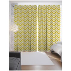 Портьеры JoyArty Тепло зигзага на ленте 265 см (p-21904)