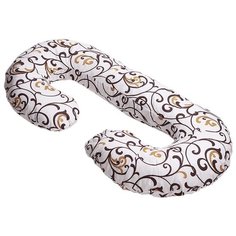 Подушка Body Pillow для беременных С холлофайбер бежево-золотой