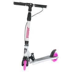 Детский городской самокат Micar Galaxy 125 Smart HT1228, бело-розовый